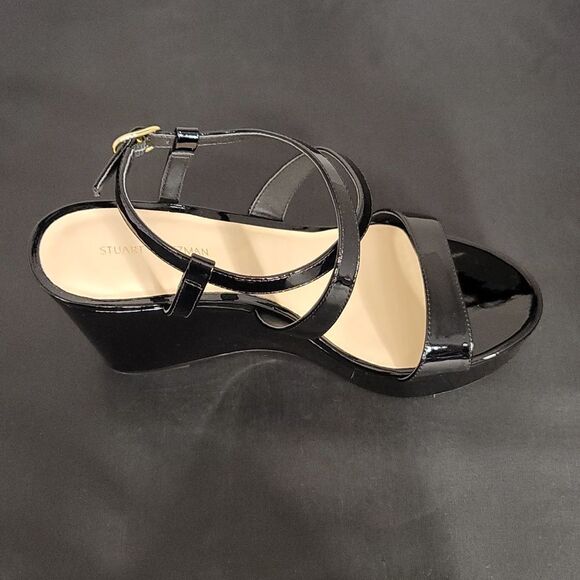 BRAND NEW STUART WEITZMAN WOMEN'S NATURAL AVE 75 WEDGE SANDAL - Picture 16 of 16